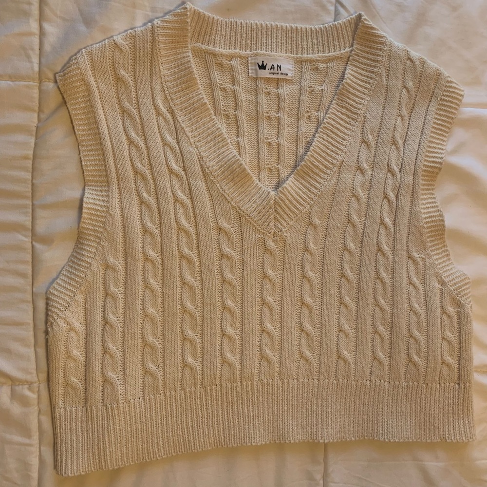 Tan Sweater Vest